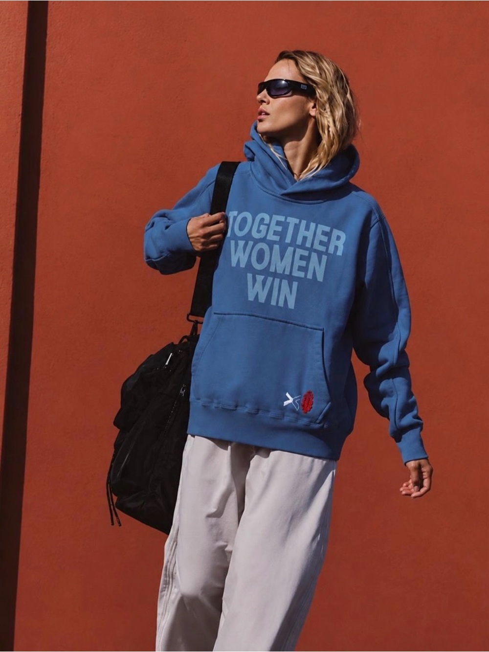 NWT Free People Movement × Together A Cut Above Hoodie in Vintage Blue